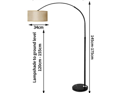 Modern LED Floor Lamp for Stylish Lighting with Elegant Grey Finish.