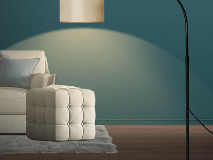Modern LED Floor Lamp for Stylish Lighting with Elegant Grey Finish.