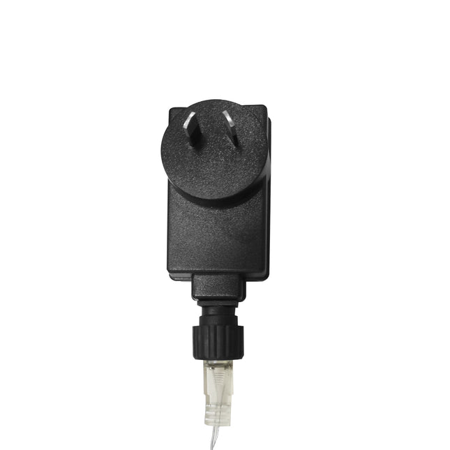 Power adapter for multicolor LED curtain lights designed for easy connectivity and energy efficiency