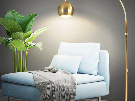 Stylish Indoor LED Lamp for Modern Spaces with Gold Finish.