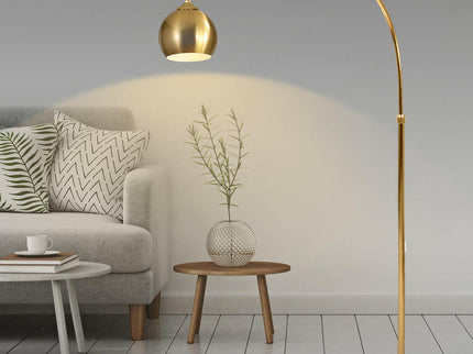 Stylish Indoor LED Lamp for Modern Spaces with Gold Finish.