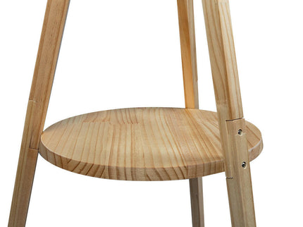 Tripod Floor Lamp with Shelf Modern Design for Living Room or Bedroom.